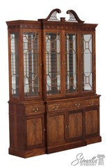 72939: STICKLEY Mahogany Chippendale Style Breakfront China Cabinet