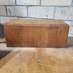 Antique Yawman & Erbe N.Y Oak Wood 1-Drawer Card Catalog Index File Cabinet Box