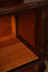Queen Anne Style Welsh Two Piece Open Hutch Cabinet With Carved Claw & Ball Feet