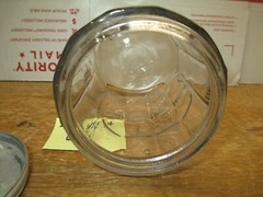 HOOSIER CABINET ORIGINAL TEA SPICE JAR GLASS LOT # 65