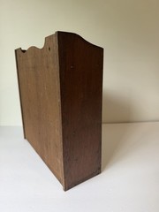 Old Time Wood Wooden Desk Office Letter Drawer Box Organizer | Ready to Hang
