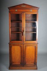 Victorian Mahogany Bookcase Cabinet, Mahogany, England, 19th Century