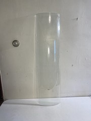 Replacement Glass Piece For Side Of Antique Curved Wooden Curio Cabinet