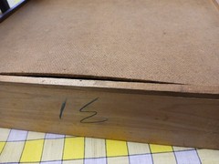 VTG 1950s Sewing Cabinet/End Table Spool-Notions Storage Some Refurbishing Needs