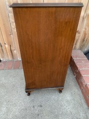 Vintage Walnut Record Cabinet