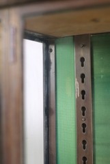 European 5 ft. Brass Free Standing Display Case
