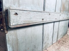 Beautiful Antique Barn Door With Original Glass Knob And Metal Fixtures