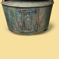 Large Corner Cabinet Arched Front Circa 1800’s