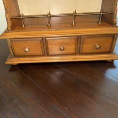 Brandt Chapel Wood Cherry Counter Standing Capinet/ Spice Rack/ 26 X16 X 8