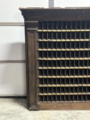 Antique Post Office Boxes Wood Cabinet Vintage United States Cubby Box 153 Slots