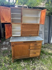 Antique Hooser Cabinet Kitchen Cabinet 67”x40”x24” Local Pick Up