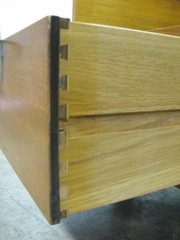 1950s George Nelson For Herman Miller Table Lamp With Glass Top & Single Drawer’
