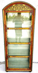 French Display Cabinet Giltwood Hand Painted Curio