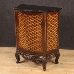Sideboard in inlaid wood vintage furniture antique style 20th century cabinet