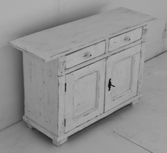 Antique Painted Pine Water Cupboard