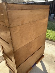 Antique Oak Wood Yawnan and Erne Mfg Co. Stacking Cabinet 28 Index File Drawers