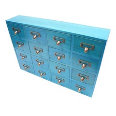16 Drawers Library Card Catalog Cabinet With Labels Apothecary Cabinet Tabletop