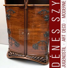 Meuble De Salon Art Nouveau, Armoire De Cabinet Qualité Musée, Design Majorelle