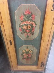 Antique Scandinavian Painted Pine Cupboard