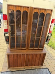 Vintage KELLER Brutalist-style China Cabinet Furniture Decor PICKUP LI NY