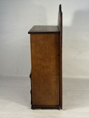 Antique Vintage Wooden Wall 8 Drawer Spice Cabinet Cupboard Apothecary Chest