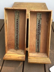 Vintage 4 Drawer Wooden Card Catalog File Cabinet Library Bureau Sole Makers
