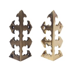 4pcs Vintage Solid Brass Anchor Box Corner Protector Decor Shelf Cabinet