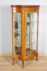 Mahogany and Gilded Bronze Transition Style Display Case, circa 1900