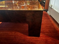Vintage Mid Century Modern Burled Walnut Cocktail Coffee Table