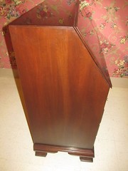 Ethan Allen Georgian Court Cherry Glass Top Drop Front Secretary Desk 11 9224