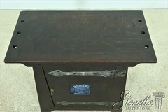 F54240: Antique Arts & Crafts Mission Oak Smoking Cabinet