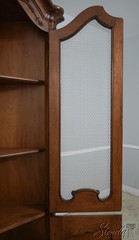 62196: DON ROUSSEAU Attributed Country French Walnut Corner Cabinet