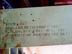 Vintage Industrial Extra Large Post Office Mail Sorter Postal Mail Sorter