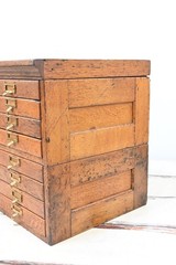 Antique . Library Bureau SoleMakers Oak Wood File Cabinet 24 Drawer Apothecary