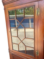 *RARE* Craftique Corner Cupboard Handmade Mebane N.C. 1930’s 96 Piece Assembly