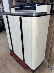 Vintage Art Deco Dental Cabinet 18 Drawers 3 Bins Antique Medical Apothecary