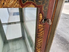 French Display Cabinet Giltwood Hand Painted Curio