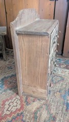 Antique Old Primitive Wood 12 Drawer Apothecary Spice Storage Cabinet 16″