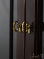 65746: STICKLEY Chippendale Style 4 Door Mahogany Breakfront