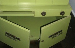 VINTAGE CABINET cocktail FERGUSON CUPBOARD WOOD 1950’s