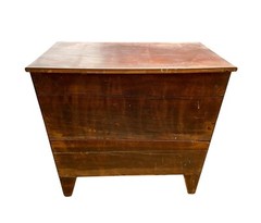 ANTIQUE EMPIRE CROTCHED MAHOGANY JELLY CUPBOARD WITH DOUBLE DOORS & OGEE DRAWERS