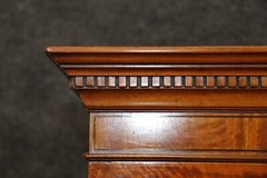 Late 19th century Satinwood Narrow Georgian Vitrine Display Cabinet