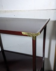 Vintage Asian Oriental Pagoda Style Display Cabinet with Shelf, Drawers