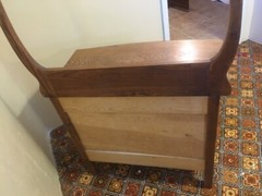 Antique Oak Wash Stand w/ Towel Rack