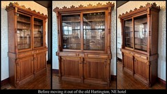 HUGE Primitive Pine Tobacco Liquor 2 PC Massive Cabinet 102″ H Backbar Companion