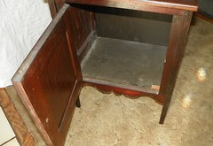 Walnut Carved Cabinet / Nightstand (NS43)