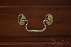 62635: HENKEL HARRIS Cherry Distressed Finish China Cabinet