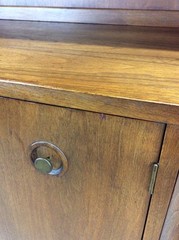 Mid Century Modern Two Piece China Cabinet by Albert Parin for Martinsville