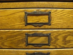Vintage Hamilton wood 20 drawer flat file map cabinet 45.5″ x 34.5″ x 65″ high