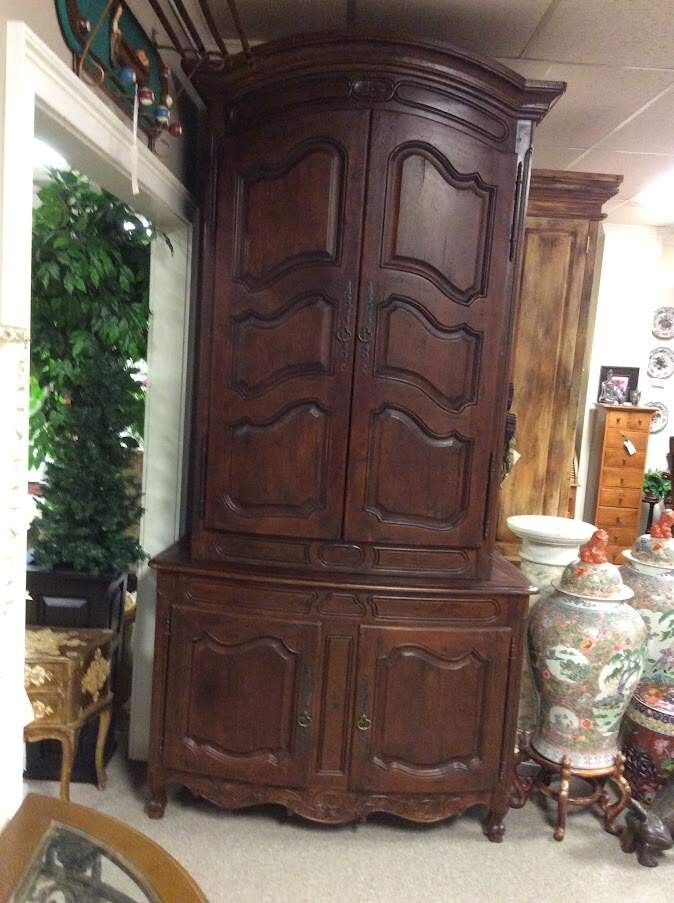 Vintage Country French Buffet or Hutch Cabinet